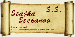 Stajka Stepanov vizit kartica